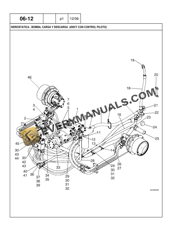 Case 450, 450CT Skid Steer Loader, Compact Track Loader Parts Catalog 7-9544NA-5