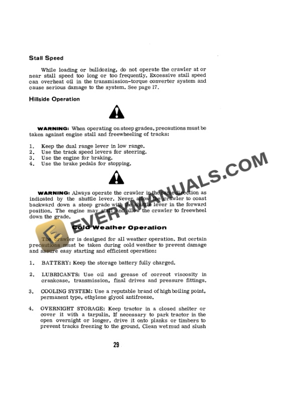 Case 450 Crawler Operator Manual 9-1606-2
