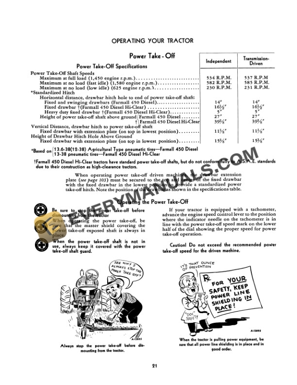 Case 450 Diesel Tractor Operator Manual 1014058R1-2