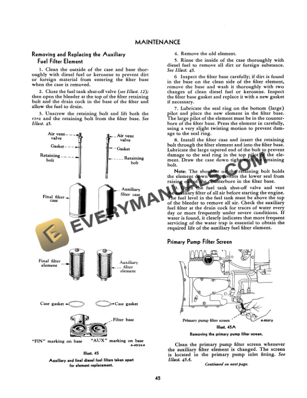 Case 450 Diesel Tractor Operator Manual 1014058R1-3