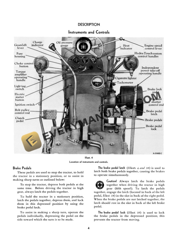 Case 450 Tractor Operator Manual 1014017R1-2