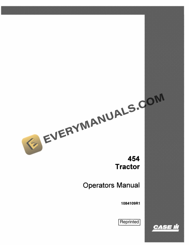 Case 454 Tractor Operator Manual 1084109R1 PDF 1 case 454 tractor operator manual 1084109r1 1