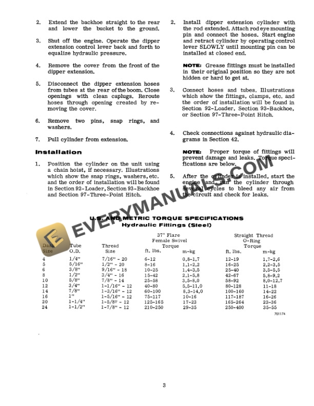 Case 480 Series B Tractor Service Manual 9-72255-4