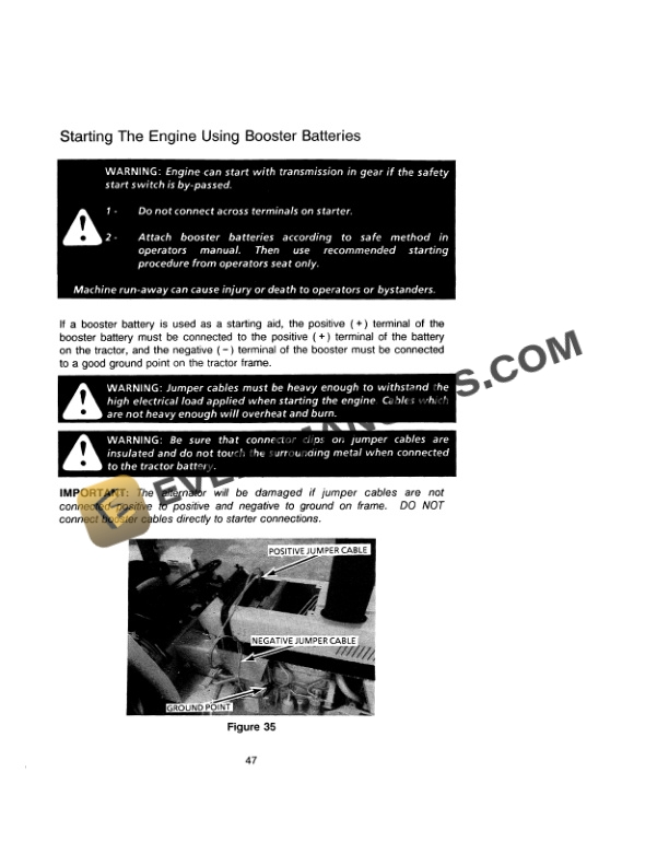 Case 485 Tractor Operator Manual 9-11253-3