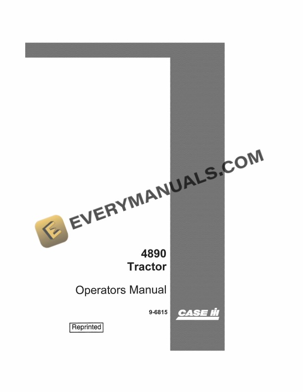Case 4890 Tractor Operator Manual 9-6815. PDF 2 case 4890 tractor operator manual 9 6815 1