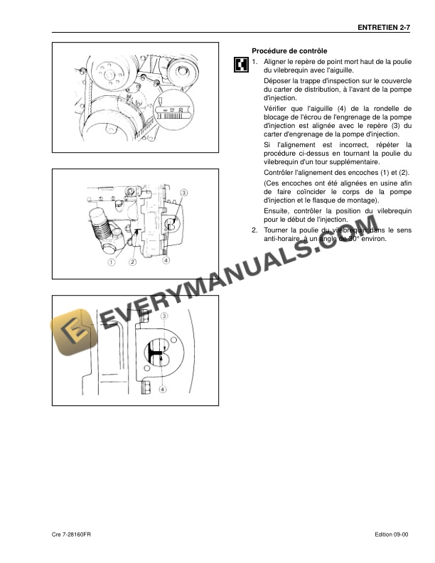 Case 4BG1T, 6BG1T Isuzu Engine Service Manual 7-28160 FR-2