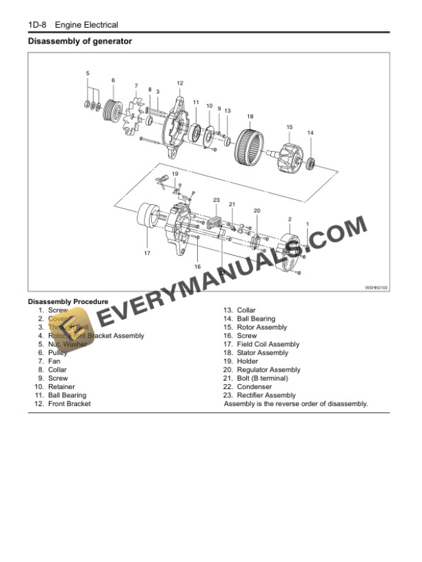 Case 4HK1, 6HK1 Isuzu Engine Service Manual 9-44061NA-5