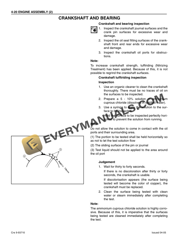 Case 4JG1 Isuzu Engine Service Manual 9-93710 NA-3