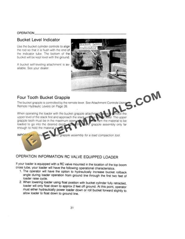 Case 510 Loader Operator Manual 9-16791-4