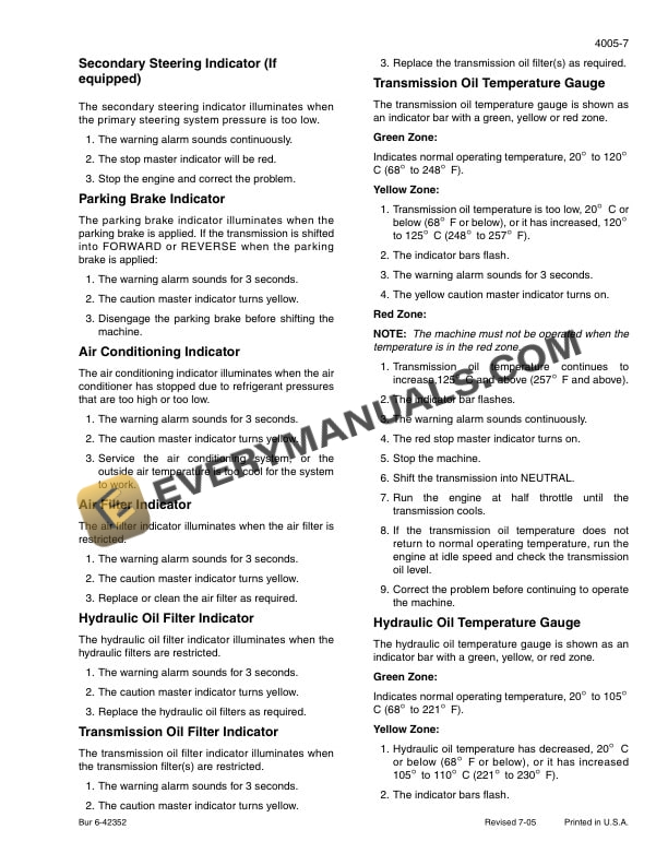 Case 521D Loader Service Manual 6-40745-3