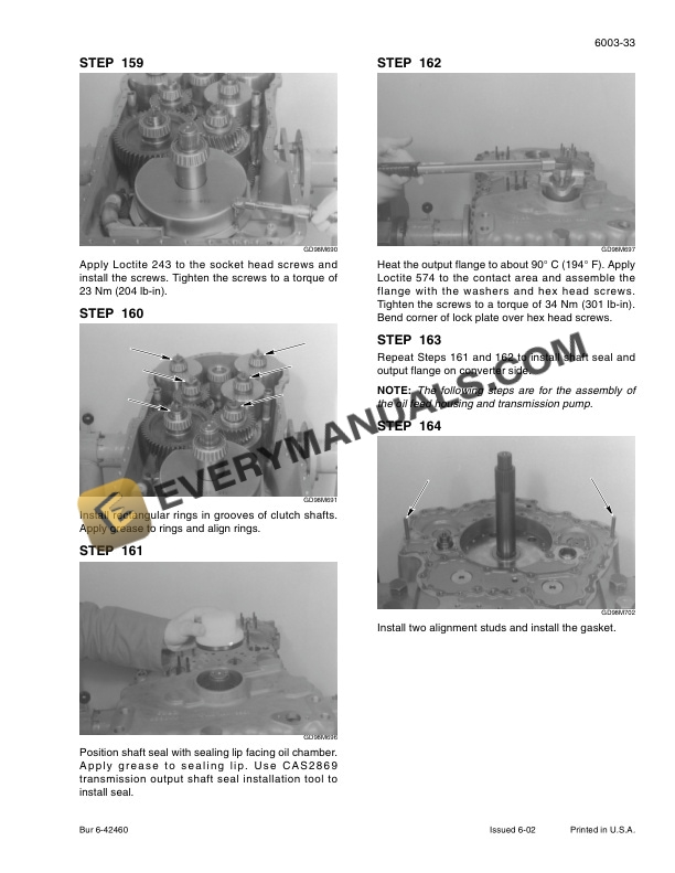 Case 521D Loader Service Manual 6-40745-4