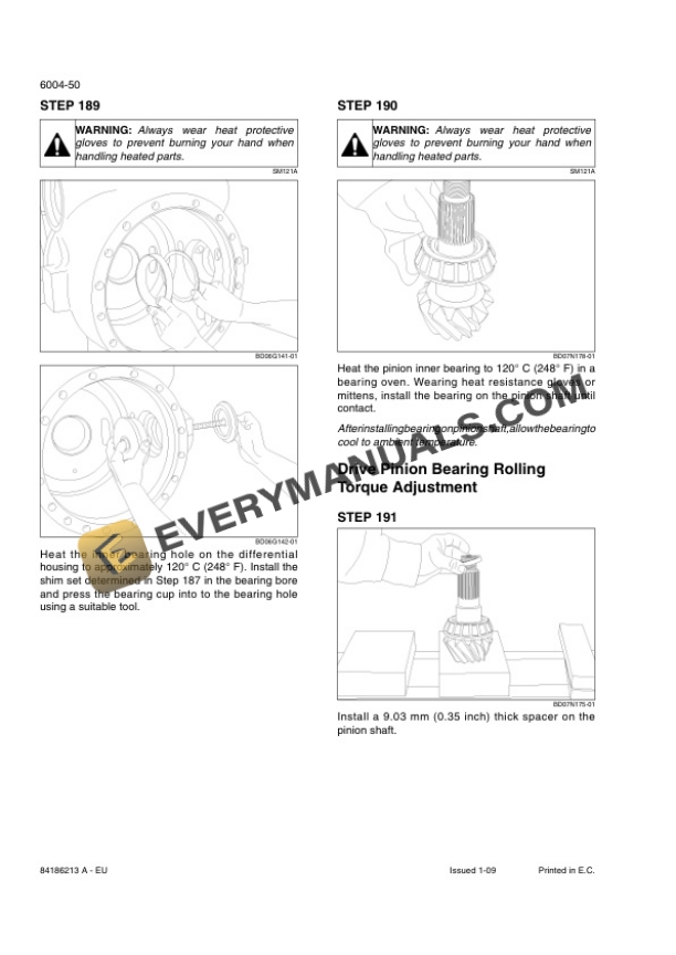 Case 521E Loader Repair Manual 84186213A-EU-4