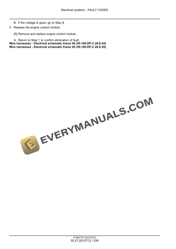 Case 521F Tier 4 Wheel Loader Service Manual 47499078-3