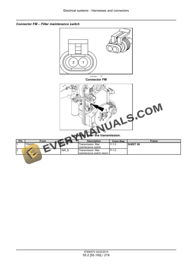 Case 521F Tier 4B (Final) Wheel Loader Service Manual 47979863-4
