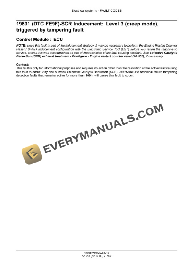 Case 521F Tier 4B (Final) Wheel Loader Service Manual 47979866-5