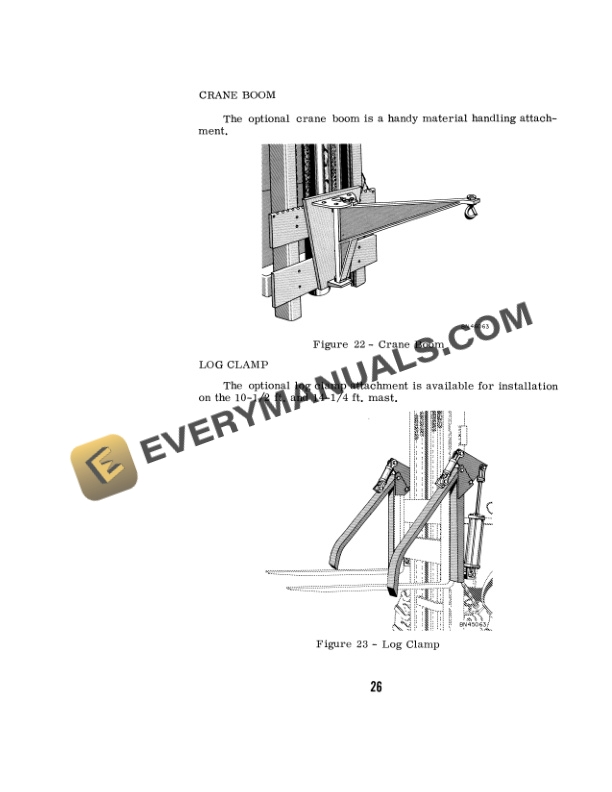Case 530 Construction King Fork Lift Operator Manual 9-70892-5