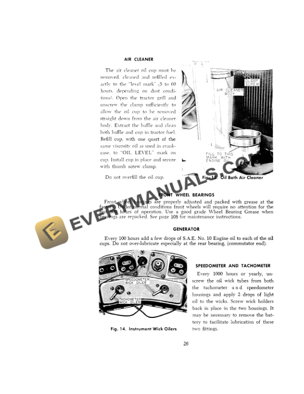 Case 530 Tractor Operator Manual 9-913-2