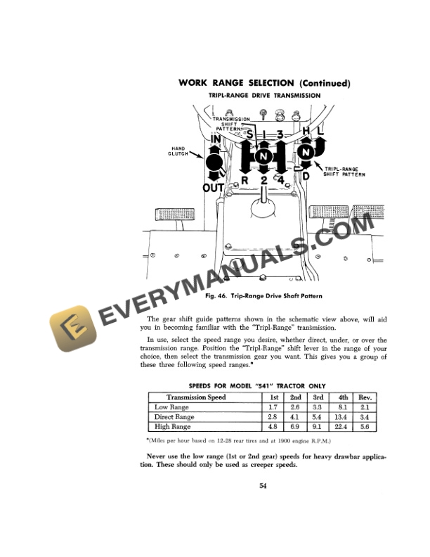Case 530 Tractor Operator Manual 9-913-3