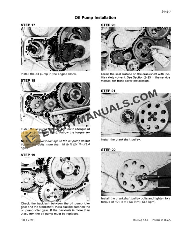 Case 550 Crawler Service Manual 8-13591-2