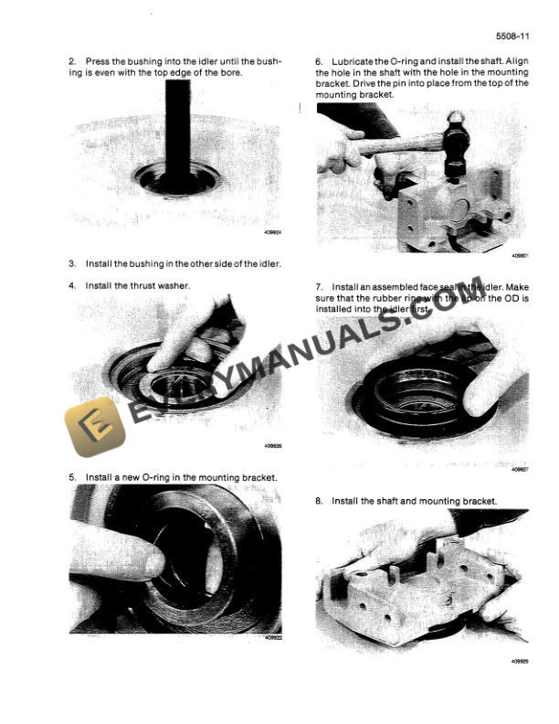 Case 550E Crawler Service Manual 7-44032-4