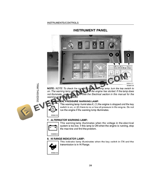 Case 550H Crawler Operator Manual 6-8911-2