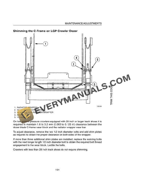 Case 550H Crawler Operator Manual 6-8911-5