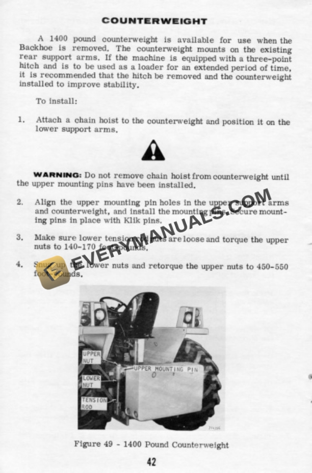 Case 580 CK Series B Loader Backhoe Operator Manual 9-3007-4