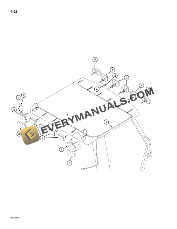 Case 580 Super L Construction King Loader Backhoe Parts Catalog 8-9932-2