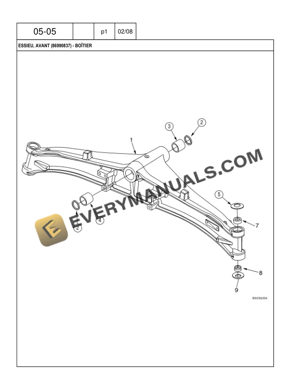 Case 580 Super M, 580 Super M+ Series 3 Loader Backhoe Parts Catalog 87632284NA PDF 5 Case 580 Super M, 580 Super M+ Series 3 Loader Backhoe Parts Catalog 87632284NA PDF - Image 3