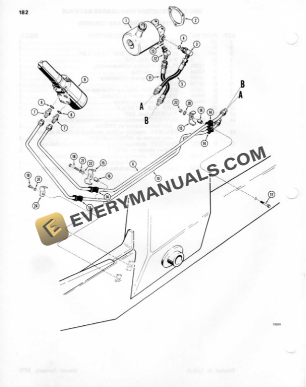 Case 580C CK Loader Backhoe Parts Catalog 8973675-3