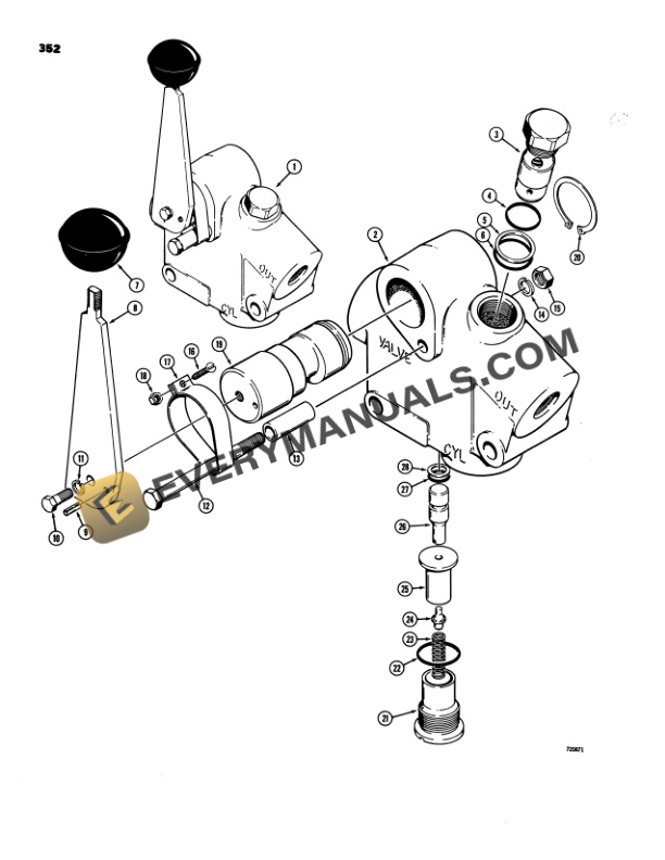 Case 580C Loader Backhoe Parts Catalog F1283-4