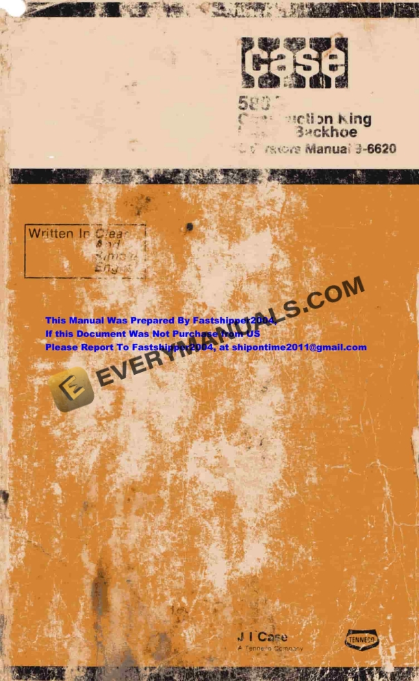 case 580d construction king loader backhoe operator manual 9 6620 1