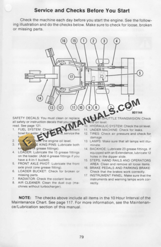 Case 580D Construction King Loader Backhoe Operator Manual 9-6620-3