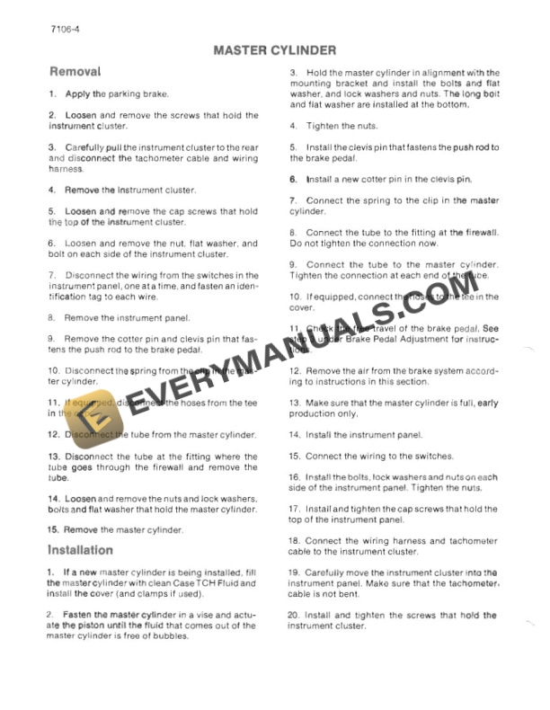 Case 580E Super Loader Backhoe Service Manual 8-41701-4