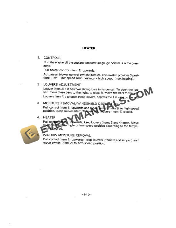 Case 580G Loader Backhoe Operator Manual 9-8393 NA-3