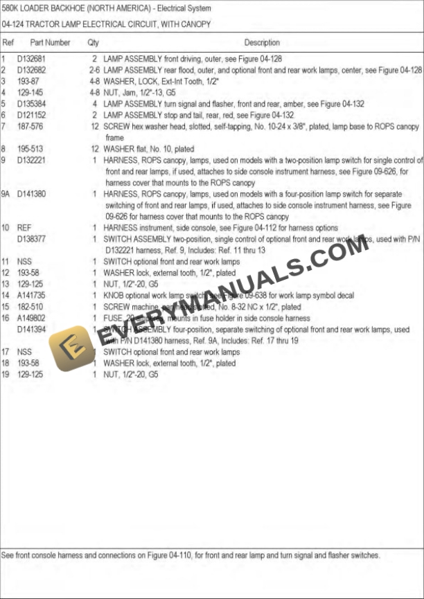 Case 580K Construction King Loader Backhoe Parts Catalog-2