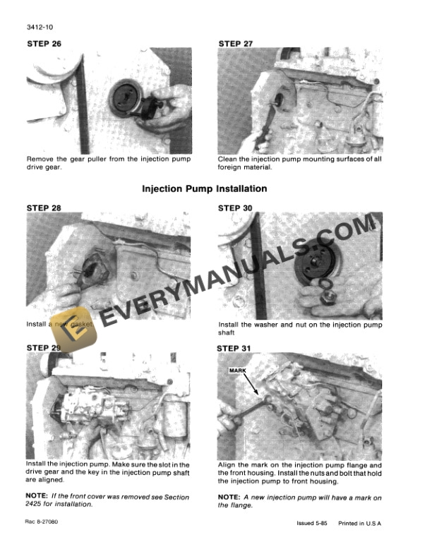 Case 580K Loader Backhoe Service Manual 8-12250-2
