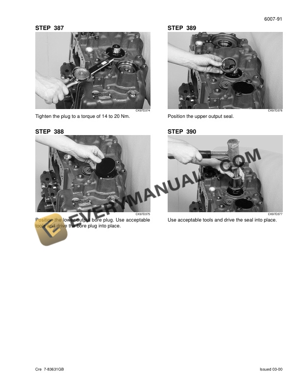 Case 580LE, SLE, LSP, LPS, 590SLE, LSP Loader Backhoe Service Manual 7-79443GB-4