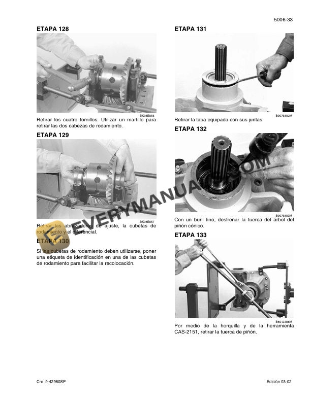 Case 580M, 580 Super M, 590 Super M Loader Excavator Service Manual 9-42940-2