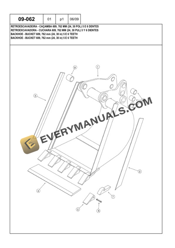 Case 580M, 580 Super M Loader Backhoe Parts Catalog 84241553-5