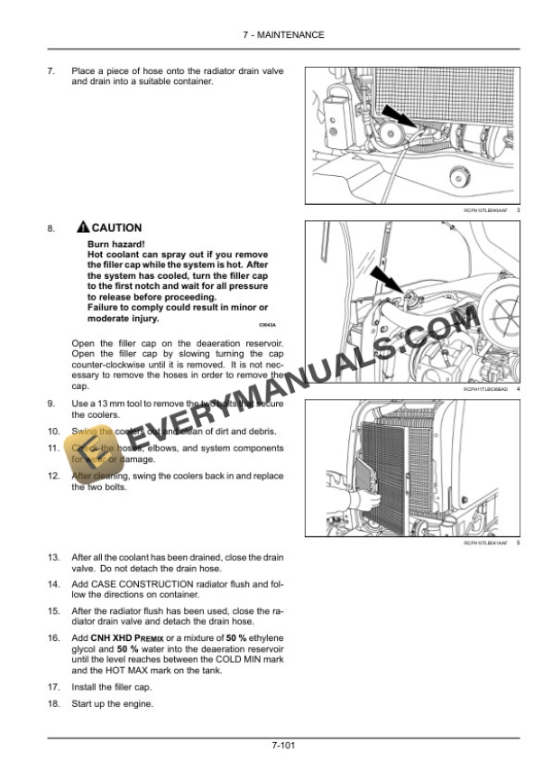Case 580N, 580SN, 580SN WT, 590SN Tier 4 Tractor Loader Backhoe Operator Manual 47492940-5