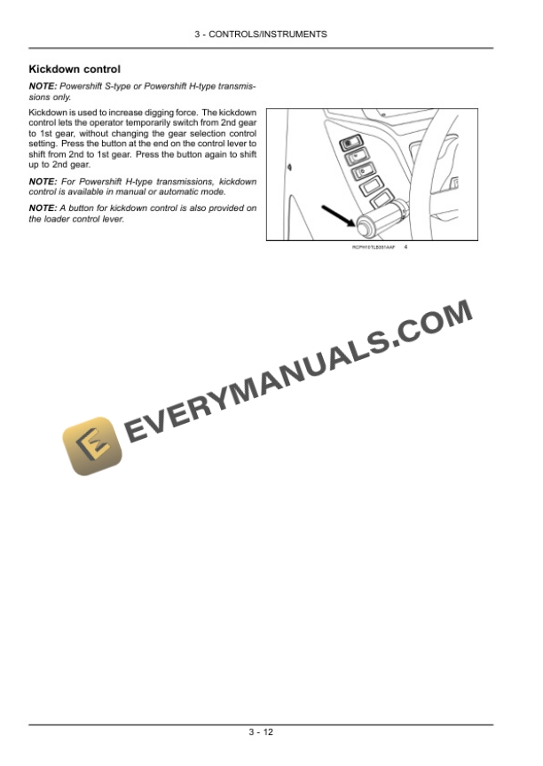 Case 580N, 580SN-WT, 580SN, 590SN Loader Backhoe Operator Manual 84482502-2