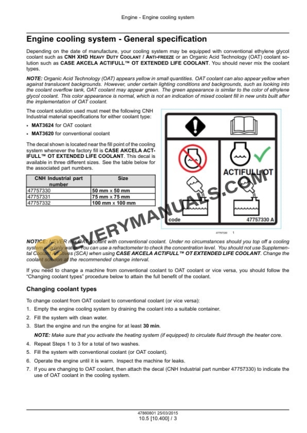 Case 580N, 580SN WT, 580SN, 590SN Tier 3 Tractor Loader Backhoe Service Manual 47878203-5