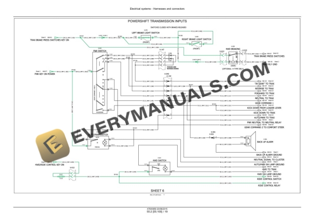 Case 580N, 580SN WT, 580SN, 590SN Tier 4B (Final) Tractor Loader Backhoe Service Manual 47918039-2