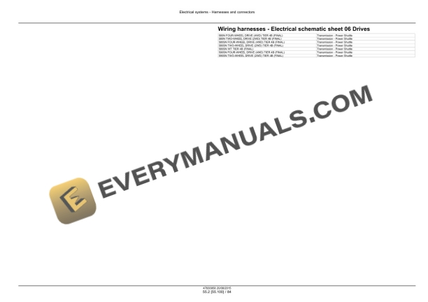 Case 580N, 580SN WT, 580SN, 590SN Tier 4B (Final) Tractor Loader Backhoe Service Manual 47918039-4