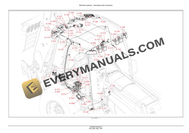 Case 580N, 580SN WT, 580SN, 590SN Tier 4B (Final) Tractor Loader Backhoe Service Manual 47918041-3