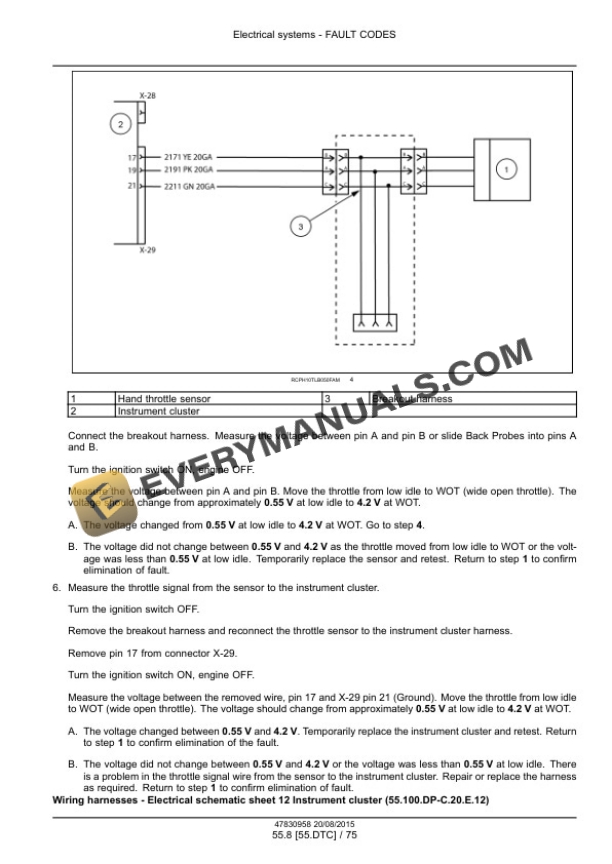 Case 580N, 580SN WT, 580SN, 590SN Tier 4B (Final) Tractor Loader Backhoe Service Manual 47918042-2