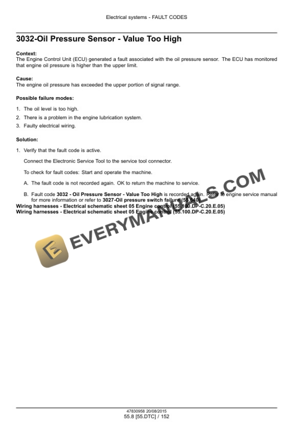 Case 580N, 580SN WT, 580SN, 590SN Tier 4B (Final) Tractor Loader Backhoe Service Manual 47918042-3