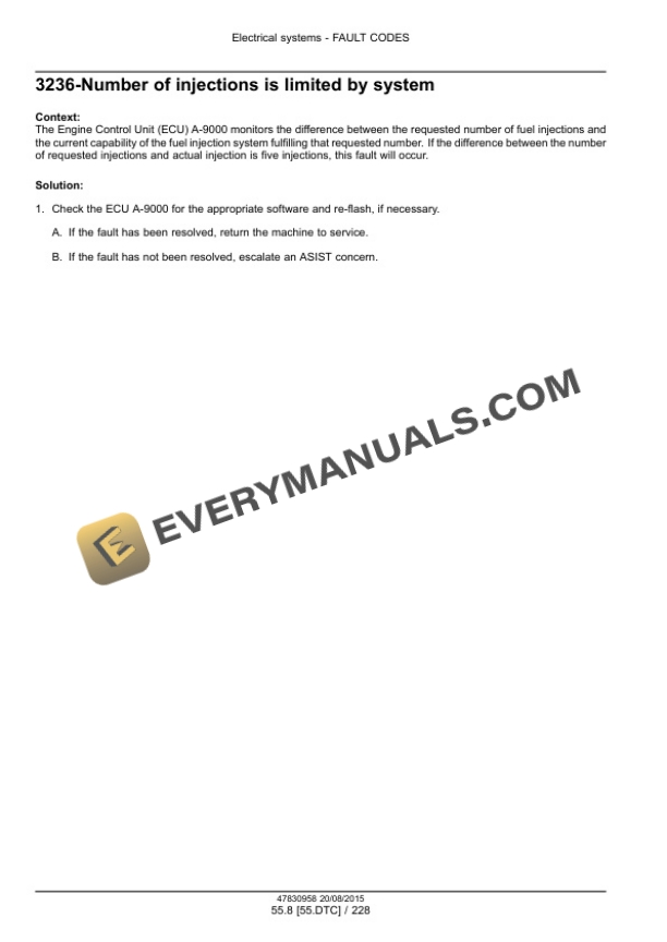 Case 580N, 580SN WT, 580SN, 590SN Tier 4B (Final) Tractor Loader Backhoe Service Manual 47918042-4