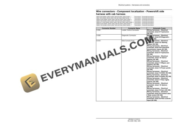 Case 580N, 580SN WT, 580SN, 590SN Tier 4B (Final) Tractor Loader Backhoe Service Manual 48080069-2